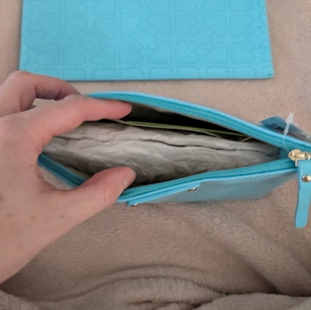 Kate Spade NWT Metro Spade Cosmetic Bag Set In Adriatic - Picture 4 of 8